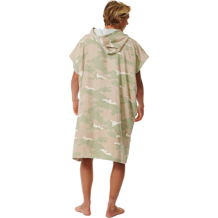 2023 Rip Curl Mens Combo Hooded Towel Changing Robe / Poncho 00HMTO - Sage